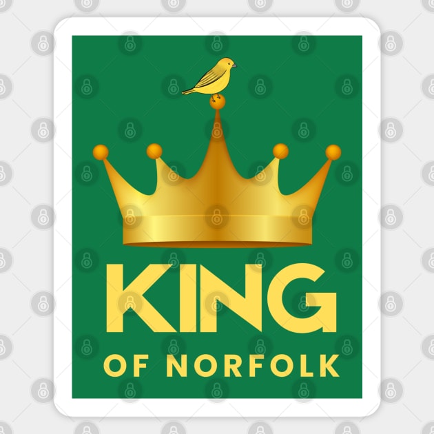 King of Norfolk Sticker by MyriadNorfolk